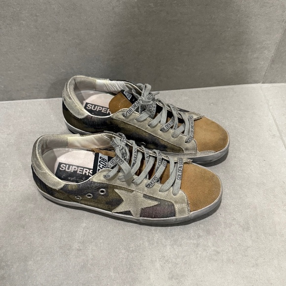 Golden Goose Camo Superstar shoes -38 - Picture 1 of 4